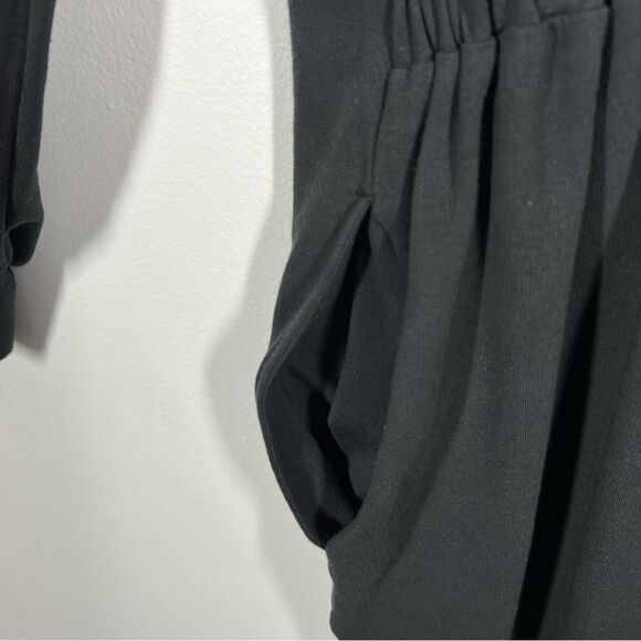 Magnlens Women’s Size Large Black Elastic Waist Pocket Zip Paracord Jumpsuit - Picture 10 of 16